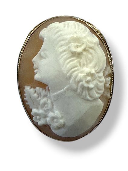 Brosche Mandile 1922 Dame Cammei  in Silber Conchiglia 2MSPC13 - 2MSPC13